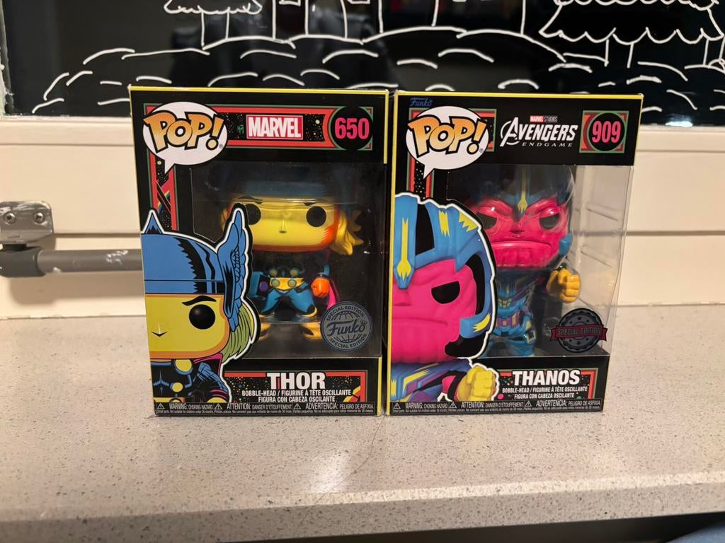 Marvel funko pop blacklight, Verzamelen, Ophalen of Verzenden, Zo goed als nieuw