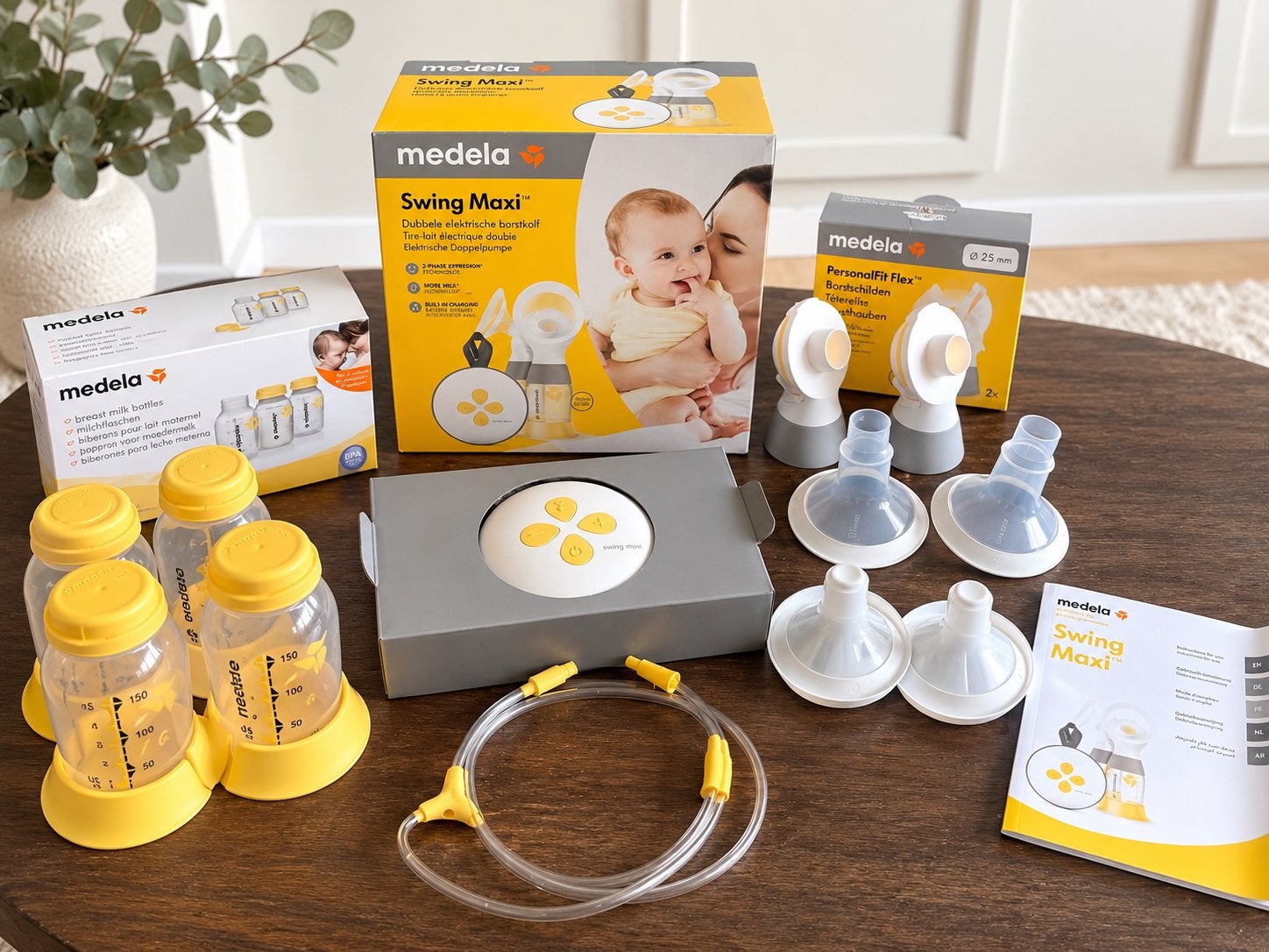 Medela Swing Maxi Dubbele Elektrische Borstkolf met Accessoi, Dubbelzijdig, Medela, Borstkolf, Ophalen of Verzenden