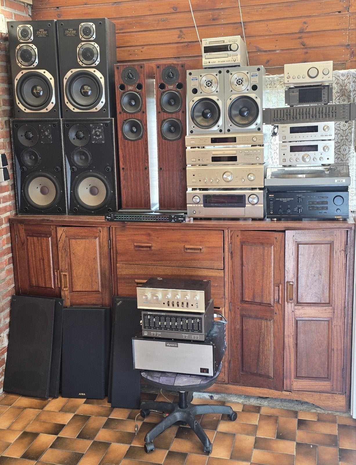 Diverse luidsprekers en audioapparatuur - Vintage collectie
