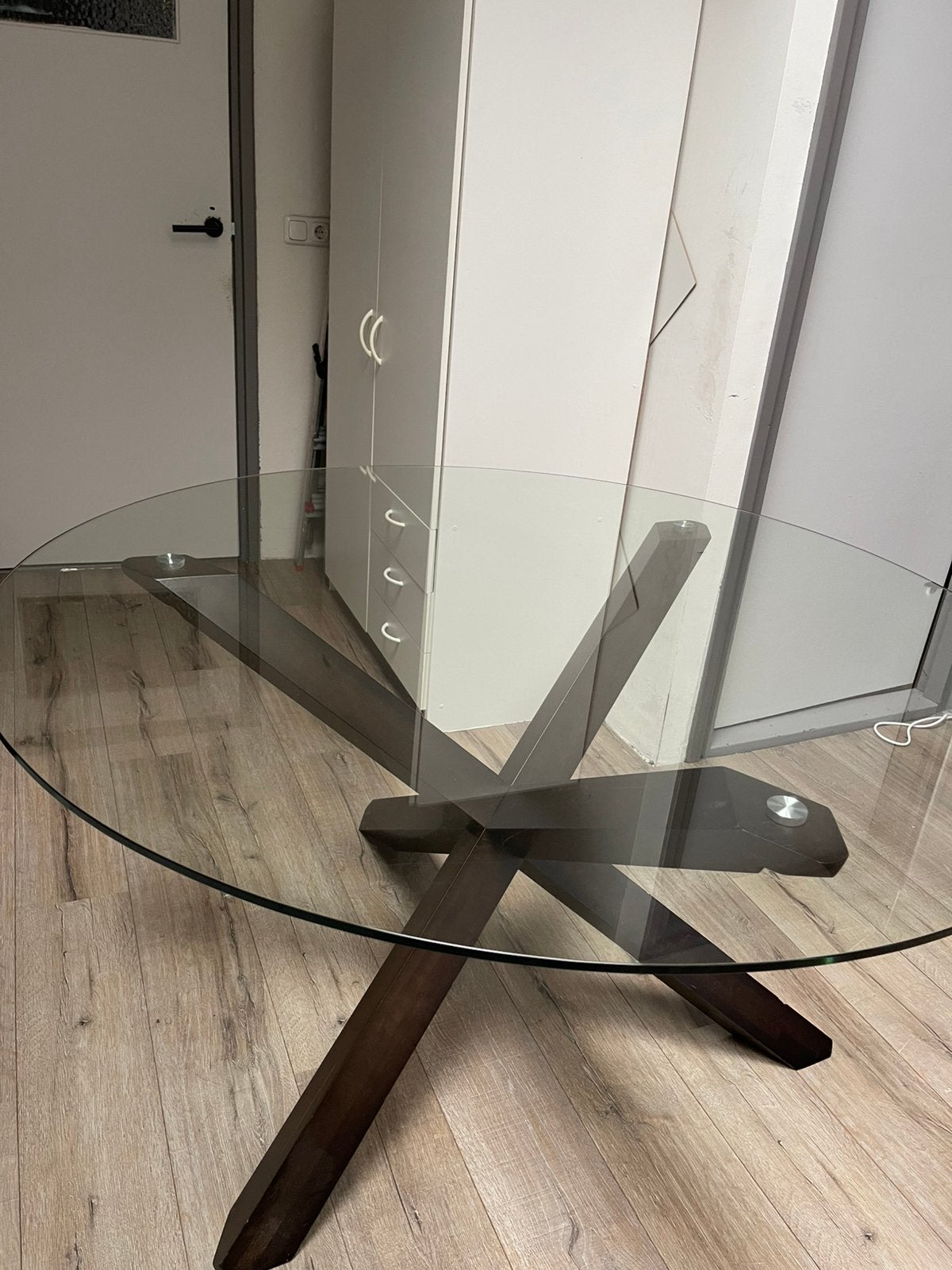 Ronde eettafel (glazen blad)