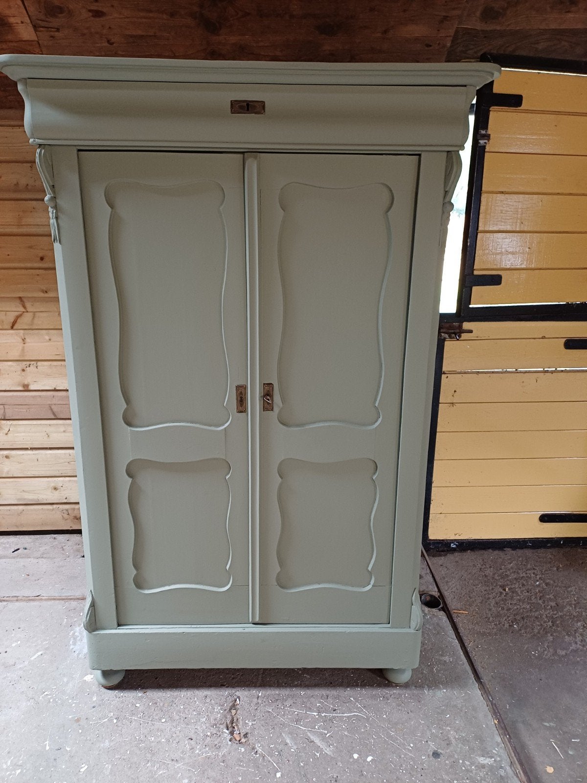 Antiek Brocante Biedermeier meidenkast., Antiek en Kunst, Antiek | Meubels | Kasten, Ophalen