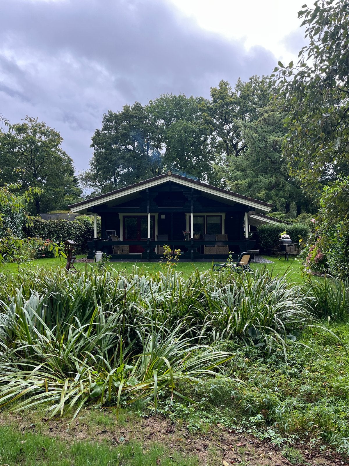 Finse bungalow te huur in Hulshorst Vakantiehuisje, In bos, Dorp, 2 slaapkamers, Afwasmachine
