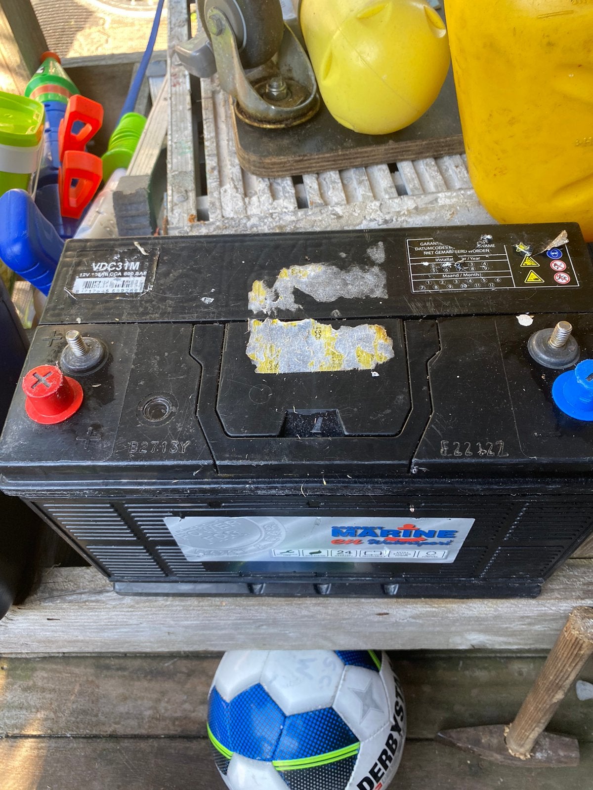 Auto marine 105 ah grote accu voor boot of auto bus camper, Ophalen of Verzenden