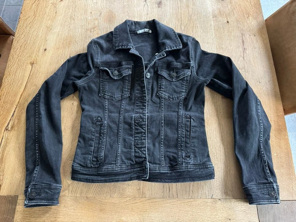 LTB spijkerjasje zwart maat 14 (164 cm), Ophalen of Verzenden, Zo goed als nieuw, Maat 34 (XS) of kleiner, Zwart
