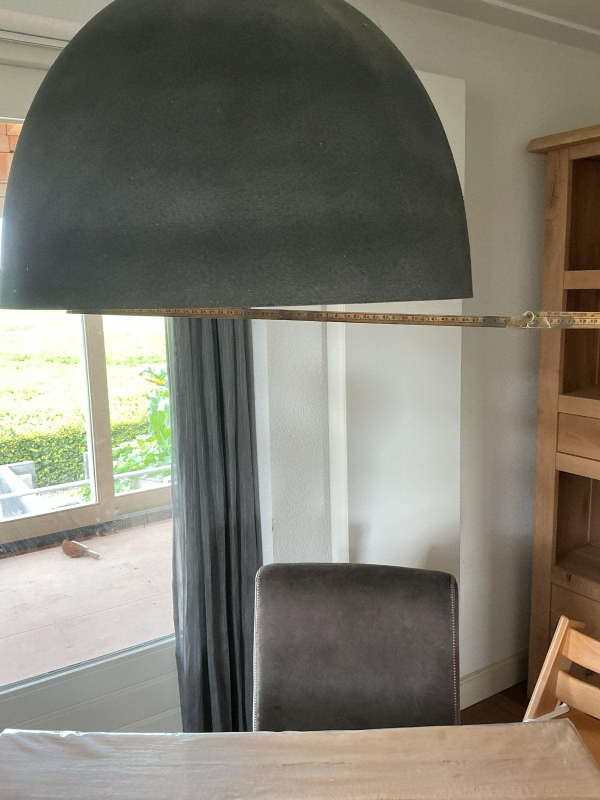 Grote industriële hanglamp - betonlook, Ophalen, Gebruikt, Metaal, E27 (groot)