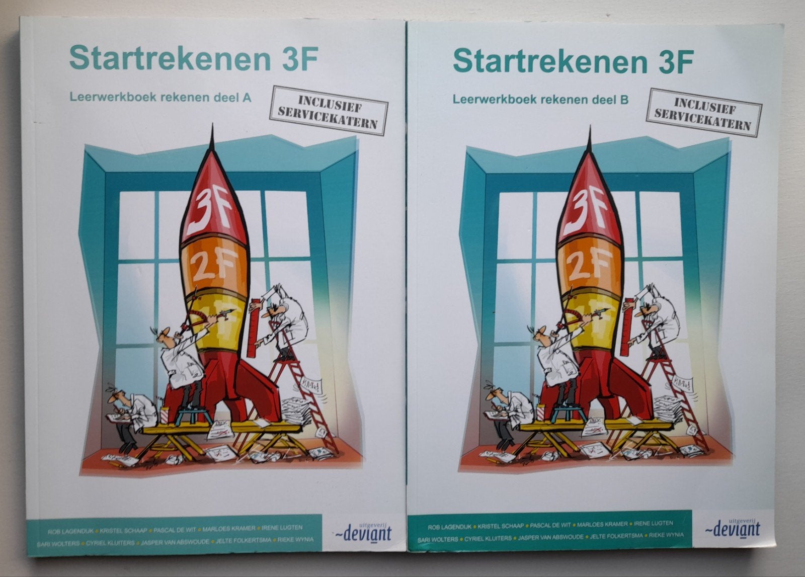 Startrekenen 3F Werkboeken deel A + deel B, Ophalen, Zo goed als nieuw
