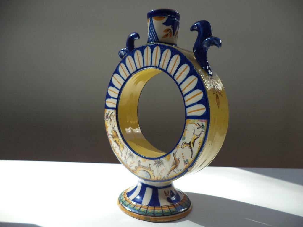 Oude Spaanse vaas Majolica Puente del Arzobispo keramiek, Antiek en Kunst, Antiek | Keramiek en Aardewerk, Ophalen of Verzenden