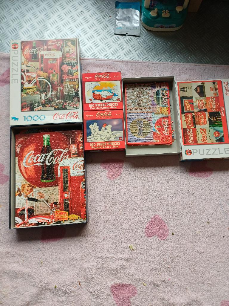 Coca-Cola  puzzels, Ophalen, Zo goed als nieuw