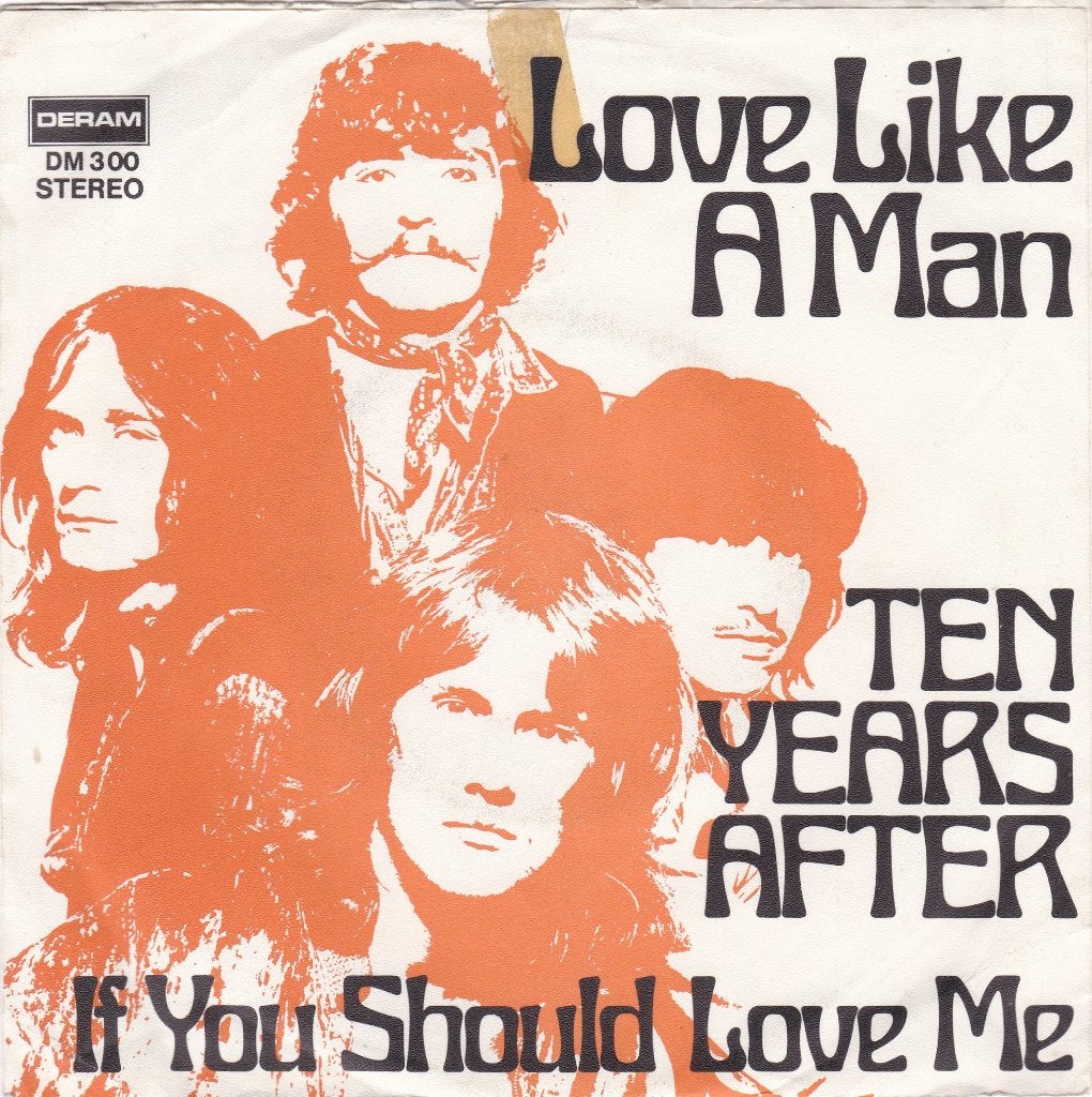 Ten Years After - Love Like A Man / If You Should Love Me, Cd's en Dvd's, Beschermende buitenhoes, Gebruikt, 7 inch, Ophalen of Verzenden