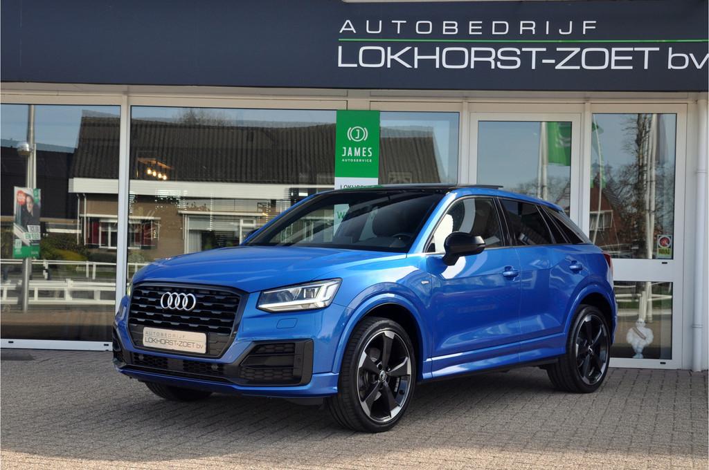 Audi Q2 35 TFSI S Edition | S-Tronic | Panoramadak | Trekhaa, Auto's, Audi, 15 km/l, 4 cilinders, 150 pk, Blauw