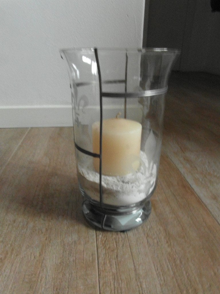 Windlicht van glas, Windlicht, Gebruikt, Ophalen of Verzenden, Glas