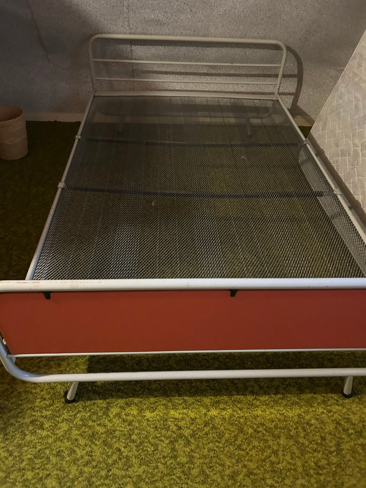 Twijfelaar met matras en stoel jaren 50, vintage, Ophalen, Gebruikt, Overige kleuren, Twijfelaar
