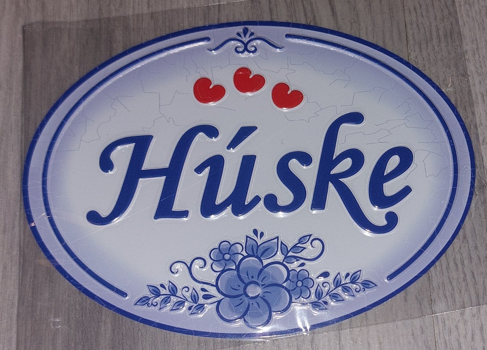 Fries bordje Húske - Friese  stijl, Meerkleurig, Nieuw, Ophalen of Verzenden, Klassiek