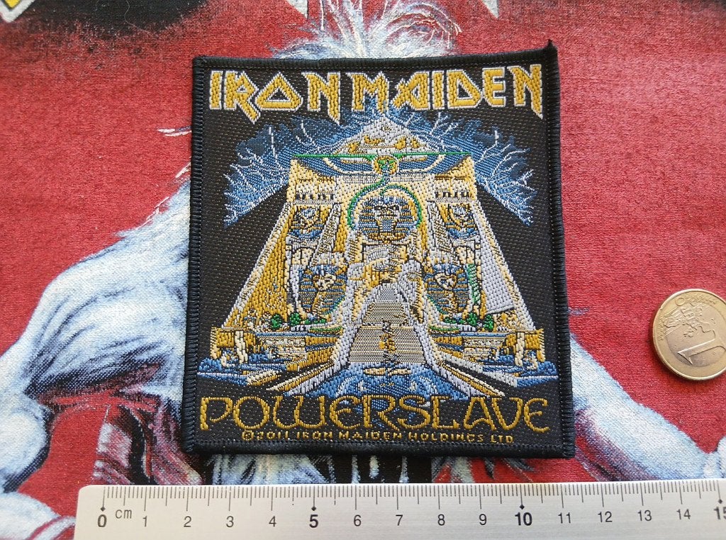IRON MAIDEN leuke en officiele powerslave patch 34, Verzenden, Nieuw, Kleding