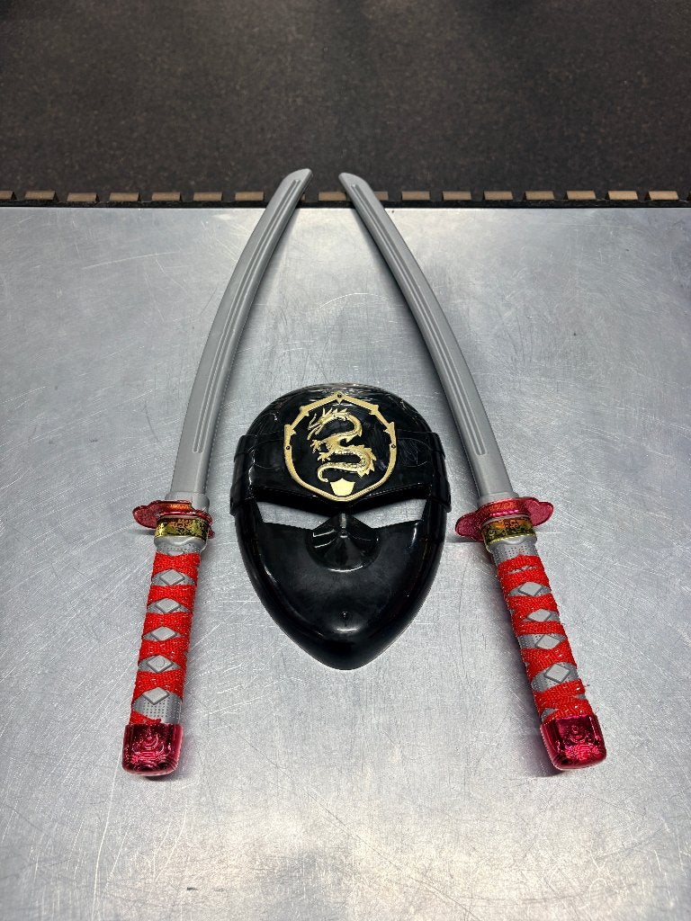 Dubbele speelgoed katana + Masker, Ophalen of Verzenden, ., ., .