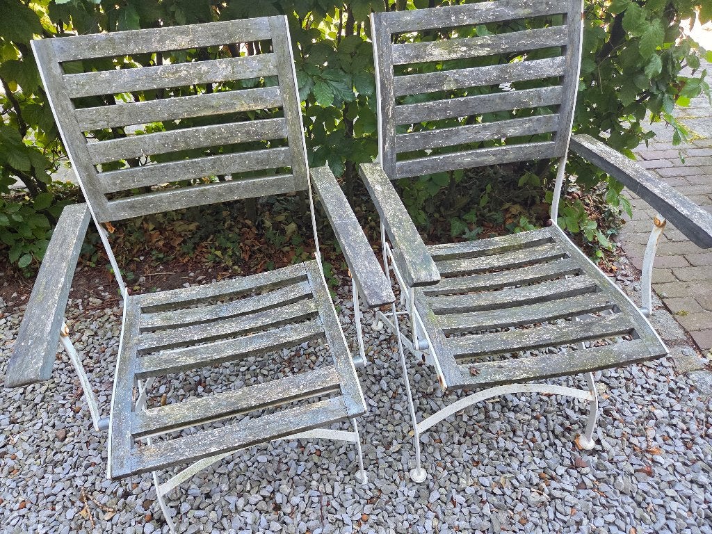 Gratis af te halen: tuinstoelen, Tuin en Terras, Ophalen, Gebruikt, Metaal