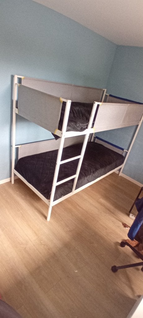 Stapelbed wit Ikea Vitval, Ophalen, Gebruikt, 90 cm, 160 tot 180 cm