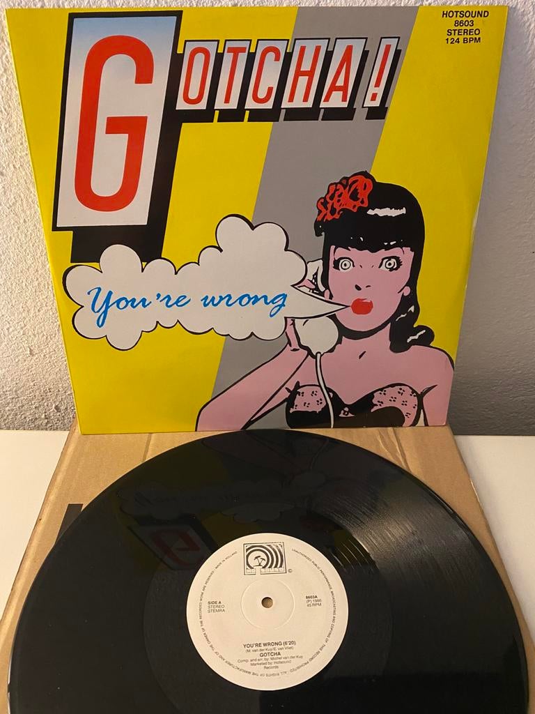 Gotcha! – You're Wrong 12" (NL 1986), Ophalen of Verzenden, Gebruikt, 12 inch