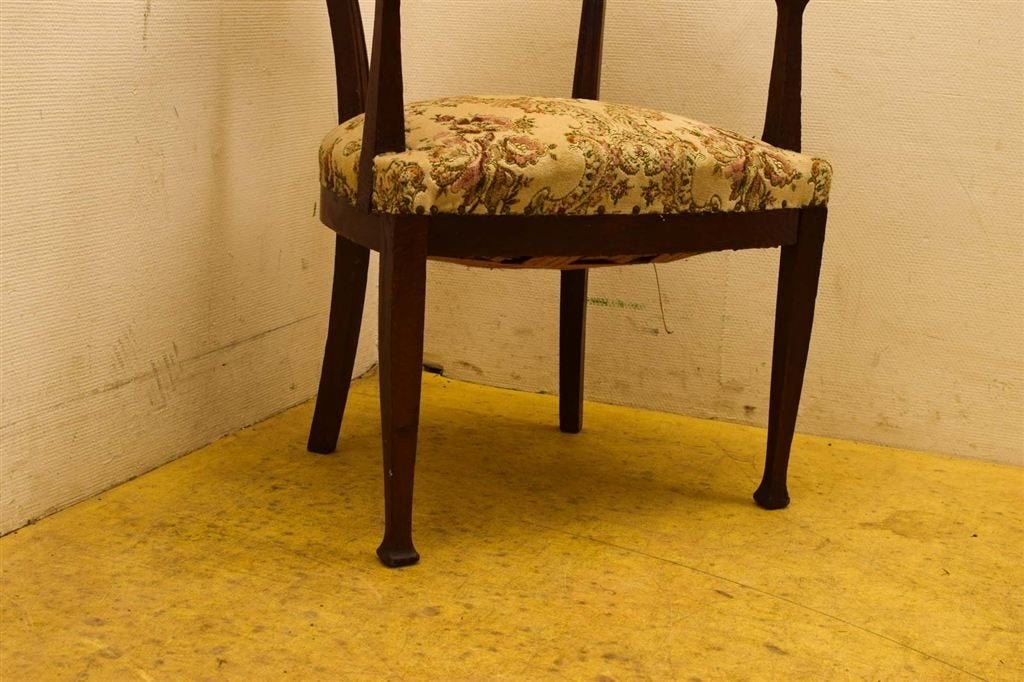 Fauteuil met armleuning 49296, Gebruikt, 75 tot 100 cm, Ophalen of Verzenden, Stof