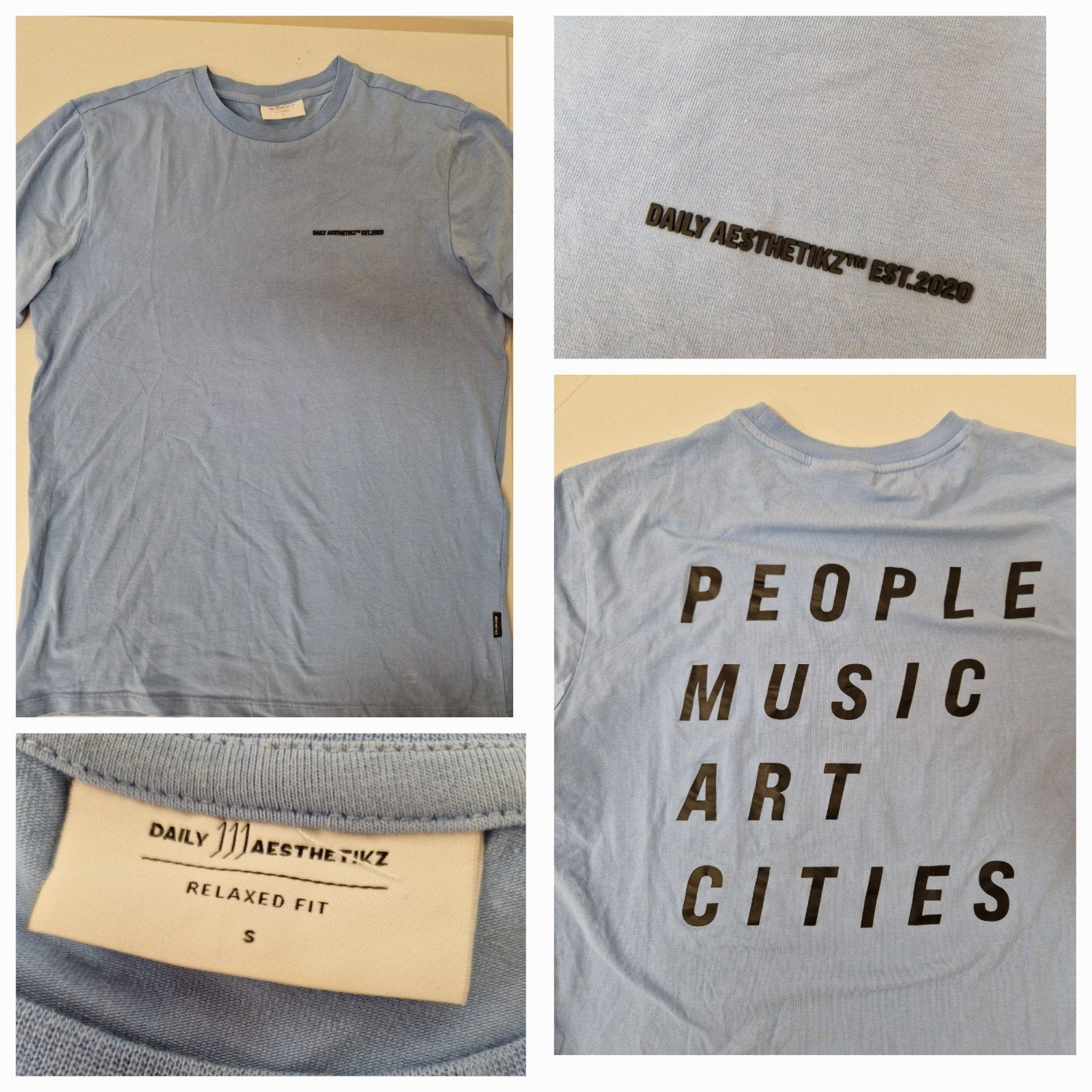 Nieuw lichtblauw heren shirt maat S, Blauw, Nieuw, Ophalen of Verzenden, Daily Aesthetikz