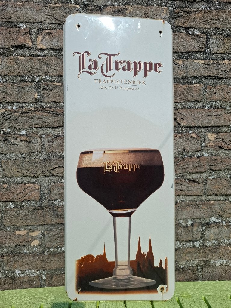 Emaillebord La Trappe trappist, Verzamelen, Ophalen of Verzenden, Nieuw, Reclamebord, Plaat of Schild, La Trappe