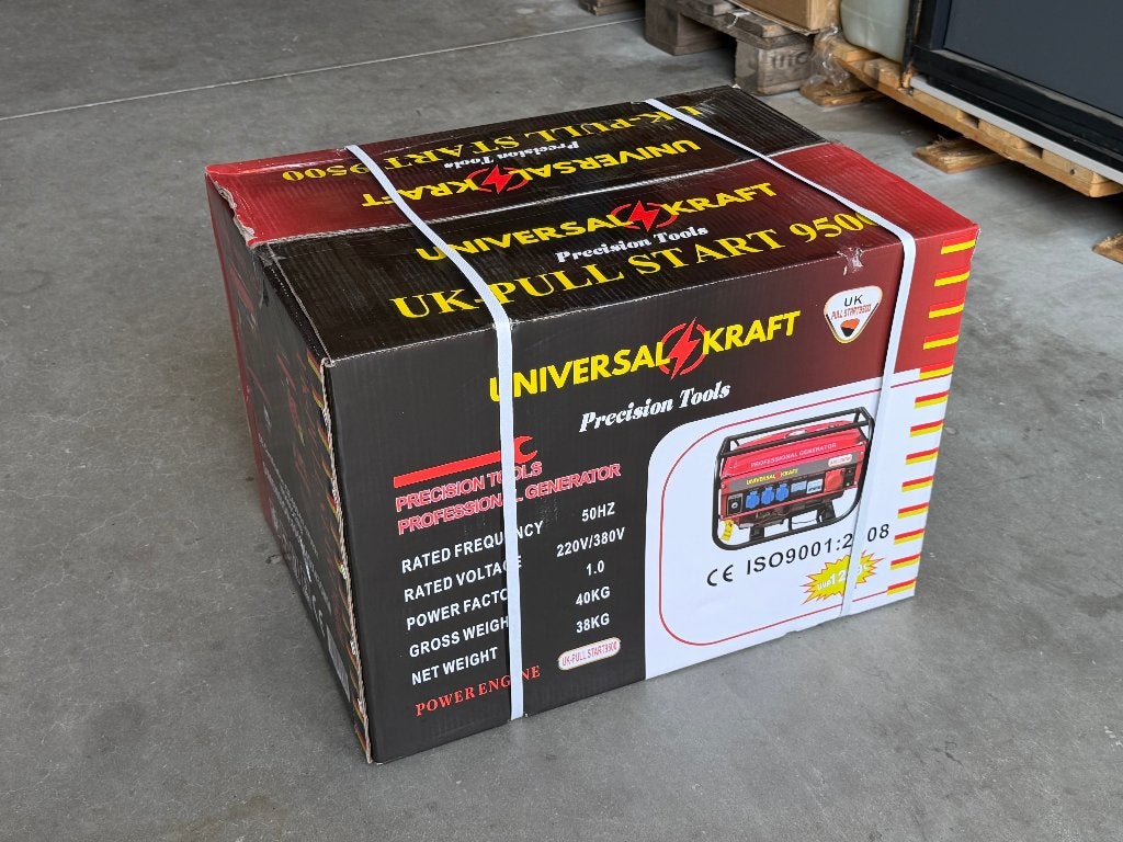 Generator | 2500W | Key- en/of trekstart | Nieuw, Doe-het-zelf en Verbouw, Aggregaten, Benzine, Nieuw, Ophalen of Verzenden, Geluidgedempt