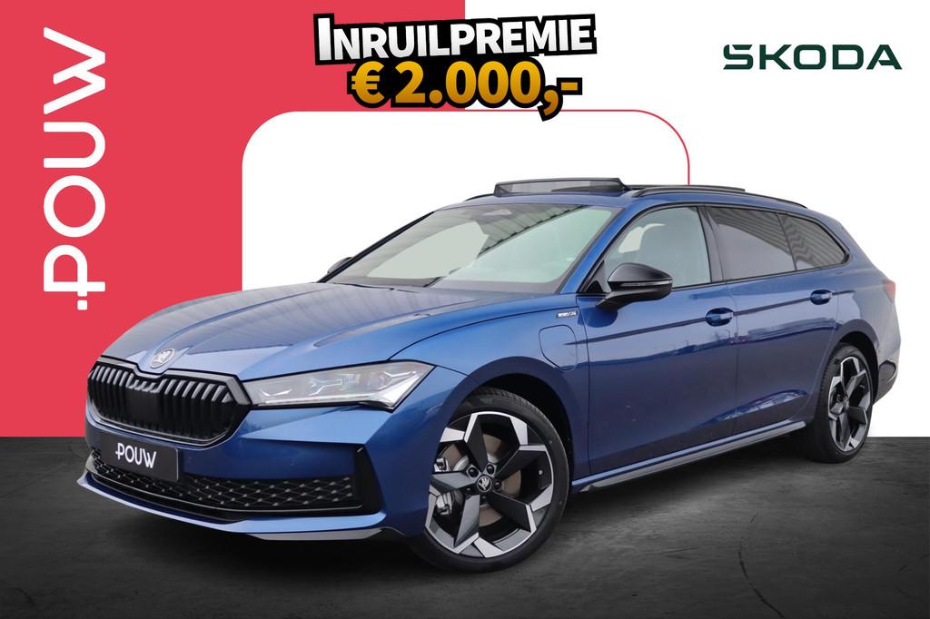 Skoda Superb 1.5 TSI PHEV Sportline Business | Winter Pakket, Auto's, Skoda, 12 maanden, 1498 cc, 4 cilinders, Blauw