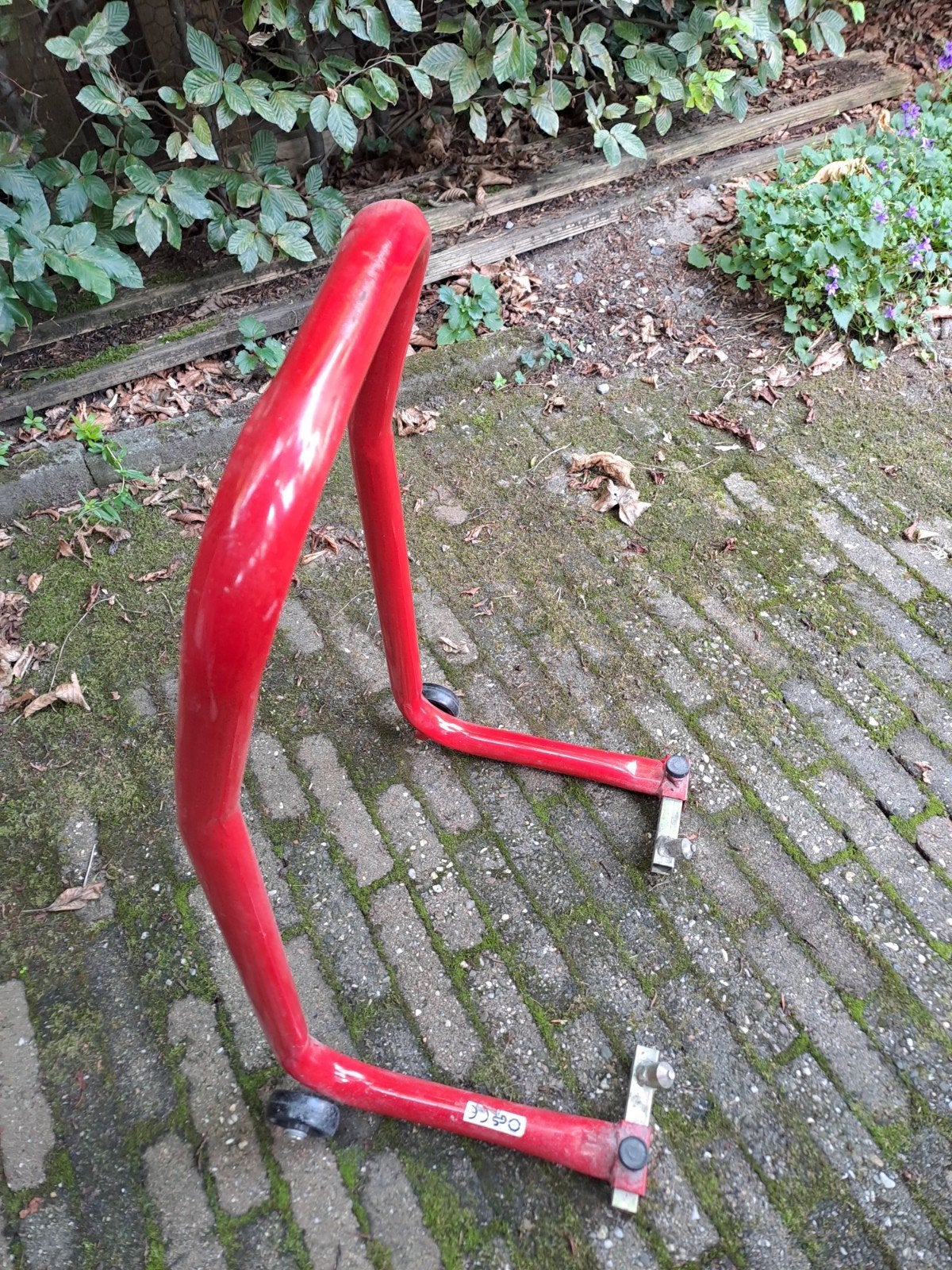 paddock voor motor, Ophalen
