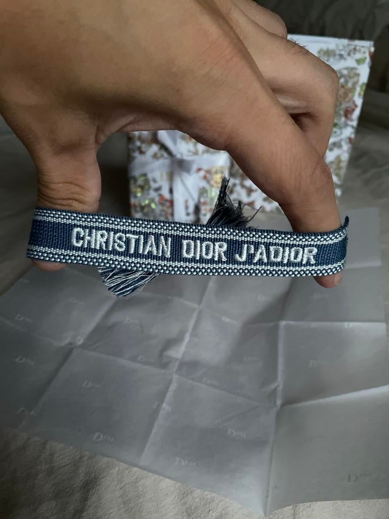 Christian Dior J'ADIOR armband, Overige materialen, Gebruikt, Blauw, Ophalen of Verzenden