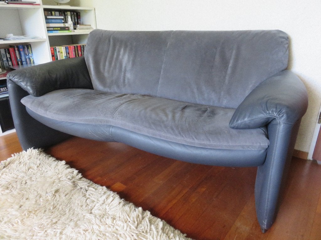 Leolux Bora Bora 2 zits + 21/2 zits Bank leer/alcantara, Huis en Inrichting, Banken | Bankstellen, Ophalen, Gebruikt, Minder dan 75 cm