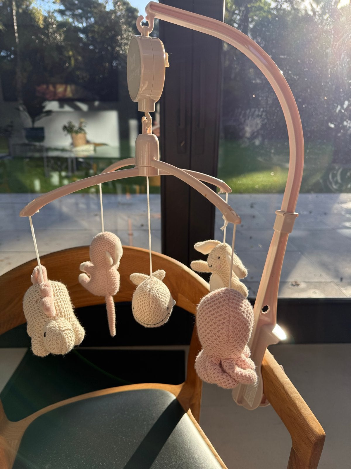 Baby's Only Muziekmobiel Animal Old Pink/Warm Linnen, Kinderen en Baby's, Ophalen of Verzenden, Zo goed als nieuw, Mobiel, Met geluid