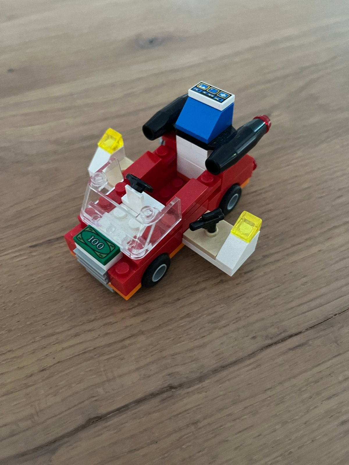 Lego MOC Rode Sportwagen met Raketten, Gebruikt, MOC (eigen creatie), Overige thema's, Lego