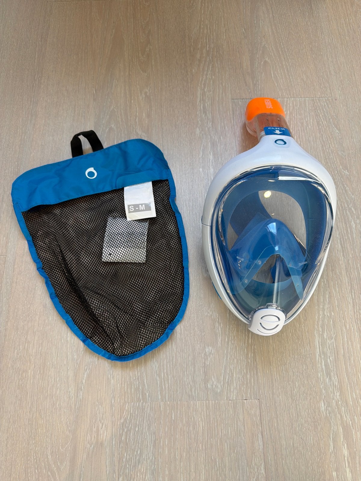 Decathlon Easybreath Snorkelmasker S/M, Watersport en Boten, Snorkelen, Zo goed als nieuw, Snorkelmasker, Ophalen of Verzenden