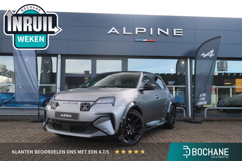 Alpine A290 GTS 52 kWh | DEVIALET AUDIO | Stoel & Stuurverwa, Huisgarantie, Met garantie (alle), A290, Zilver of Grijs