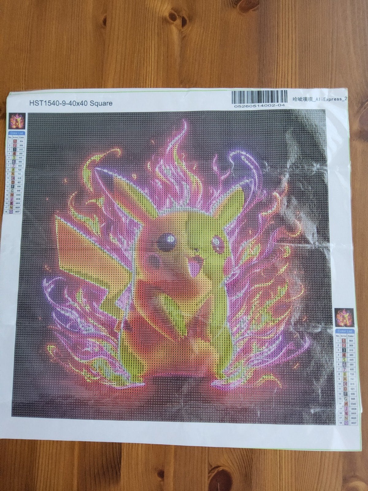 Diamond Painting Pikachu (40x40 cm), Hobby en Vrije tijd, Knutselen, Nieuw, Knutselwerk, Ophalen of Verzenden