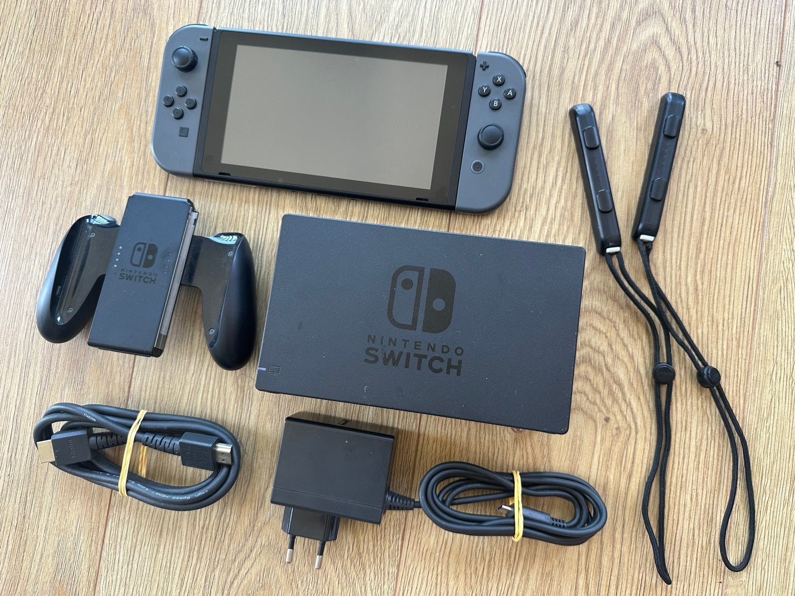 Nintendo Switch Grijs Compleet Met Alles Nette Staat!!!, Ophalen of Verzenden, Zo goed als nieuw, Met 1 controller, Switch Original