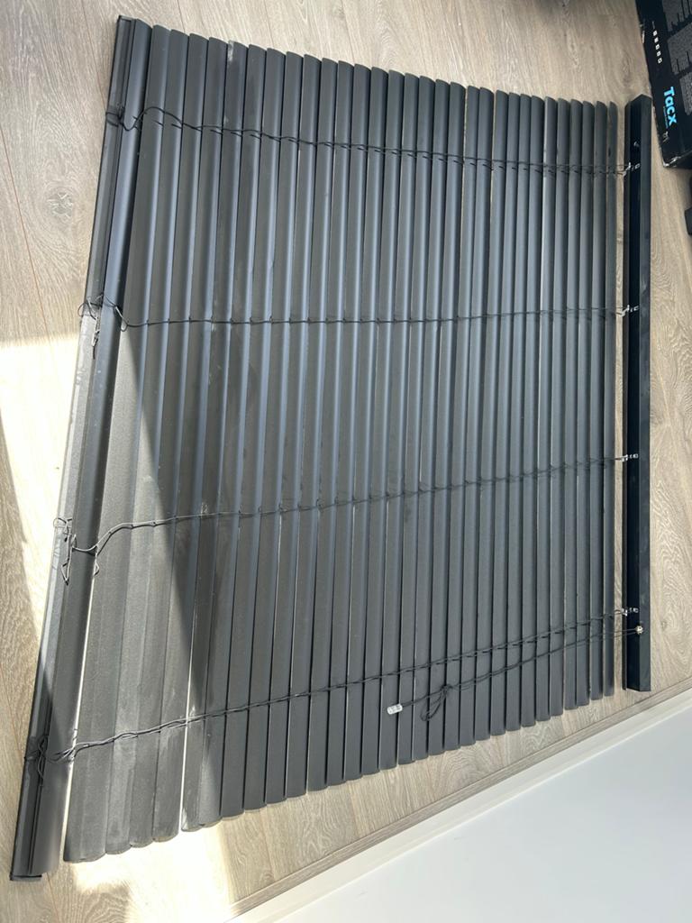 Jaloezieën 160 cm breed - Zo goed als nieuw, Ophalen, Zo goed als nieuw, Zwart, 150 tot 200 cm