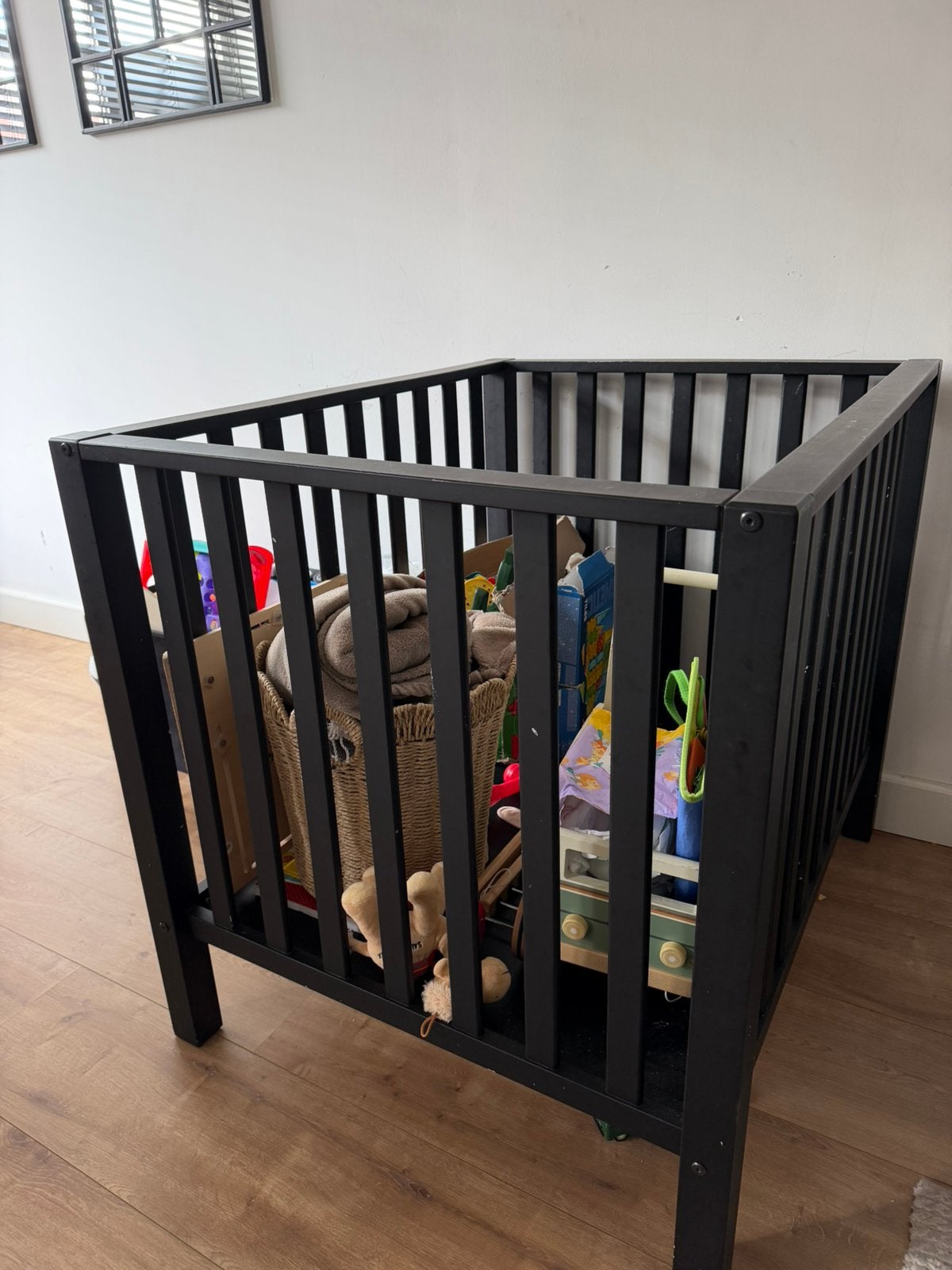 Box zwart vierkant, Kinderen en Baby's, Ophalen, Zo goed als nieuw