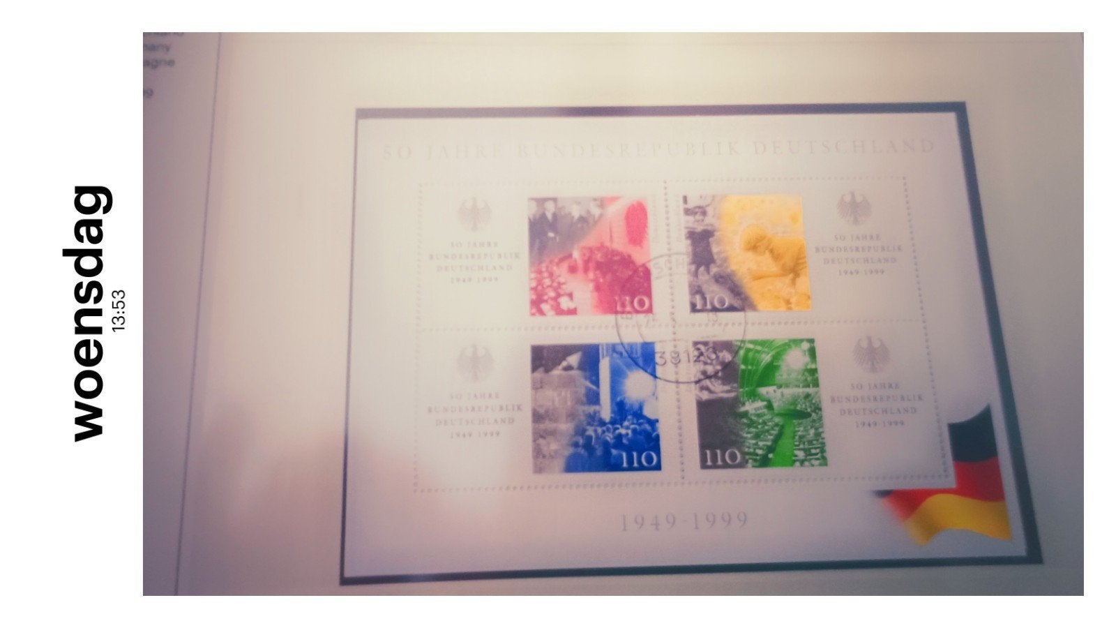Duitsland,  1999, 50 Jahre Bundesrepublik Deutschland, Ophalen of Verzenden, 1990 tot heden, Gestempeld