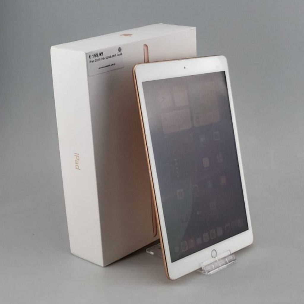 iPad 2019 7th 32GB Wifi Gold Bat: 85% IOS 18.7.3, Apple, Gebruikt, Support@apple.com, One Apple Park Way
Cupertino, CA 95014
United States