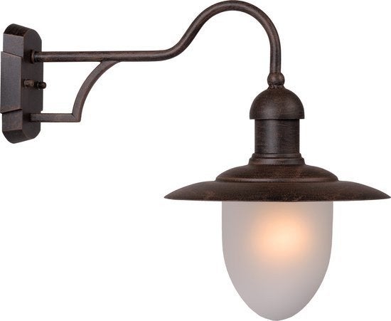 Lucide ARUBA Wandlamp Buiten - Roest bruin, Ophalen of Verzenden, Zo goed als nieuw, Wandlamp, Waterbestendig