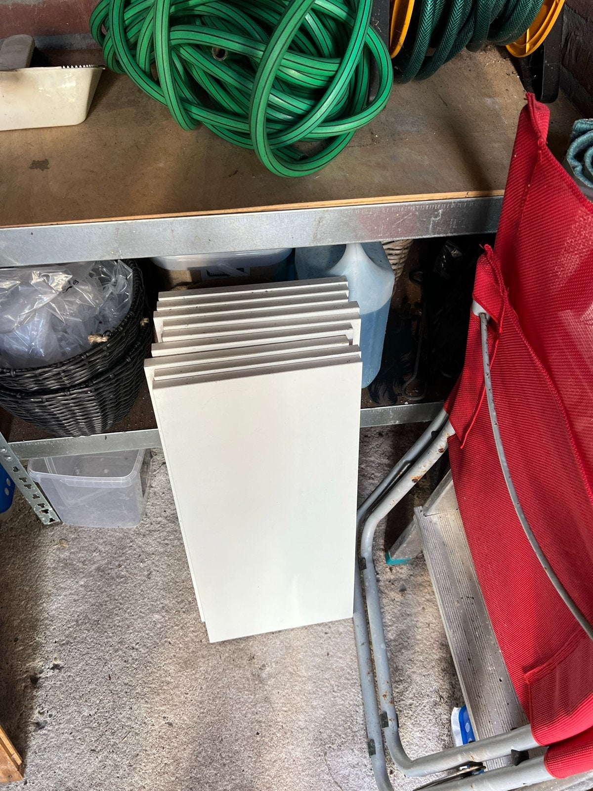 9x Witte Planken 26x57x1,8 cm - Diverse Toepassingen, Doe-het-zelf en Verbouw, Hout en Planken, Ophalen, Minder dan 25 mm, Zo goed als nieuw