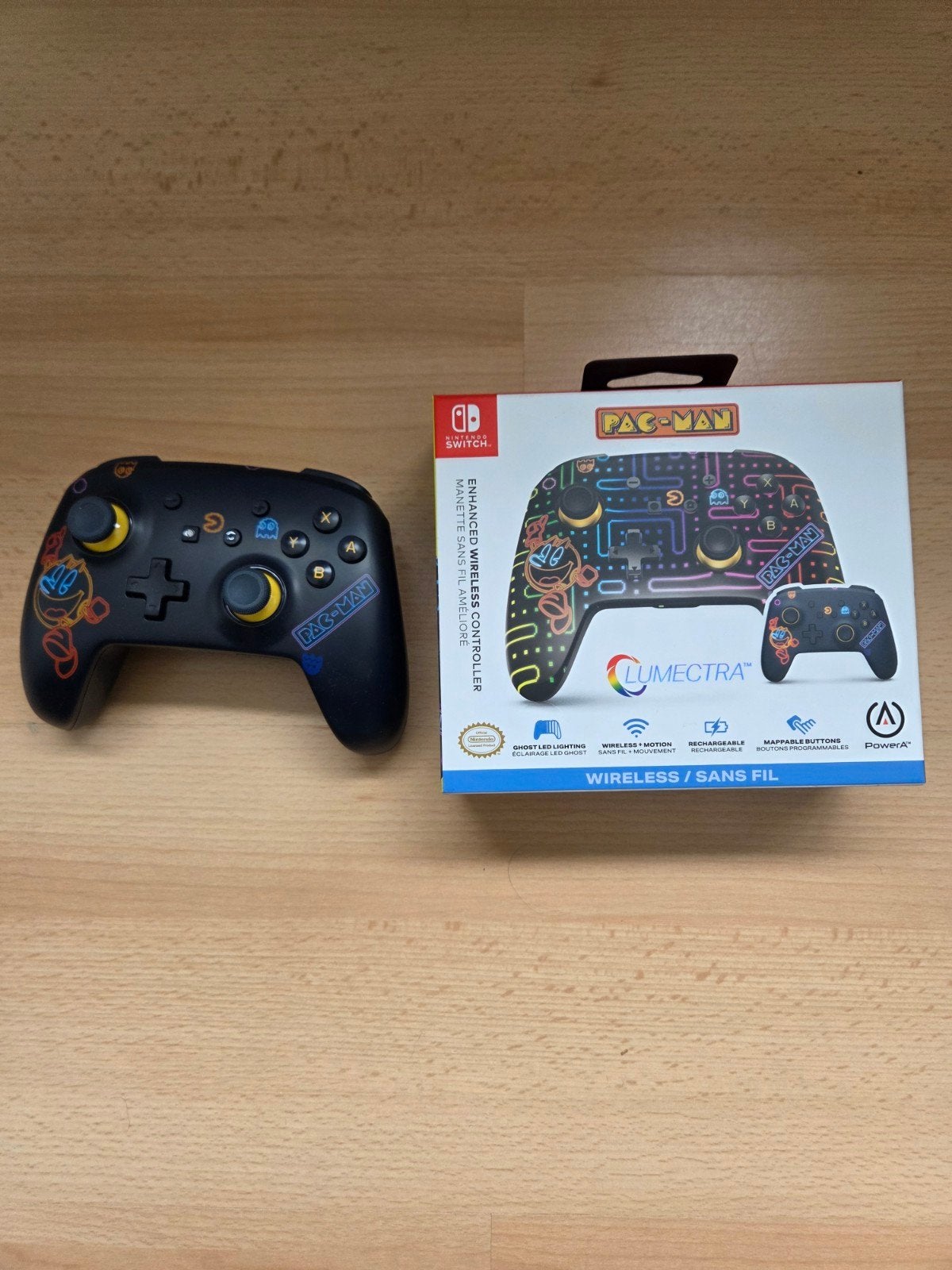 Power a lumectra controller pacman, Spelcomputers en Games, Ophalen of Verzenden, Zo goed als nieuw, Met 1 controller, Switch Original