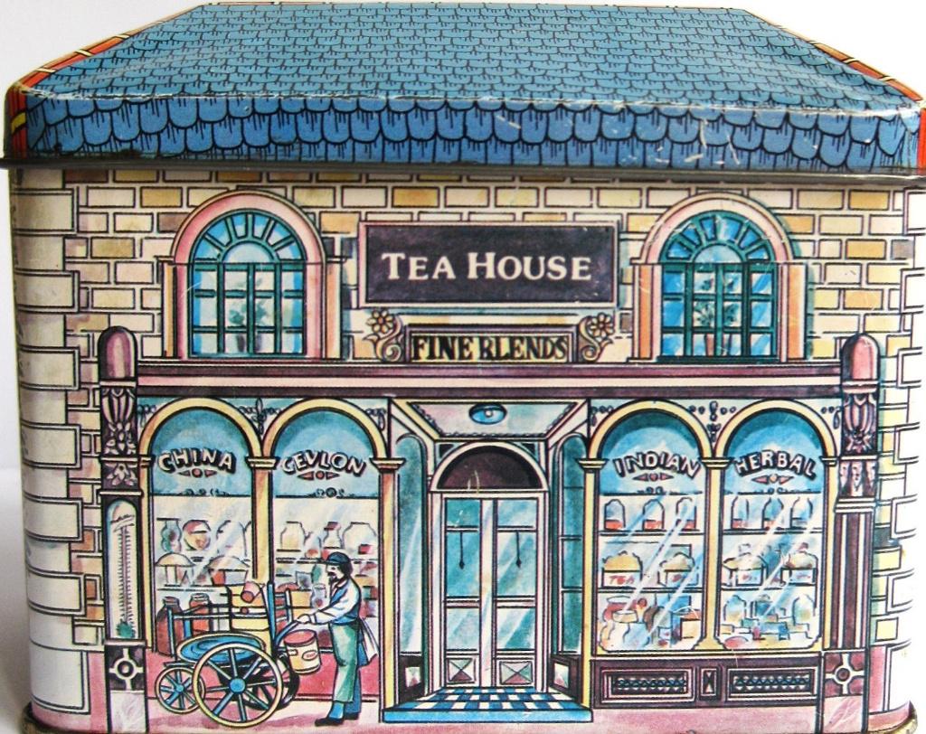 Tea House Blik Vintage, Ophalen of Verzenden, Zo goed als nieuw, Thee, Overige merken
