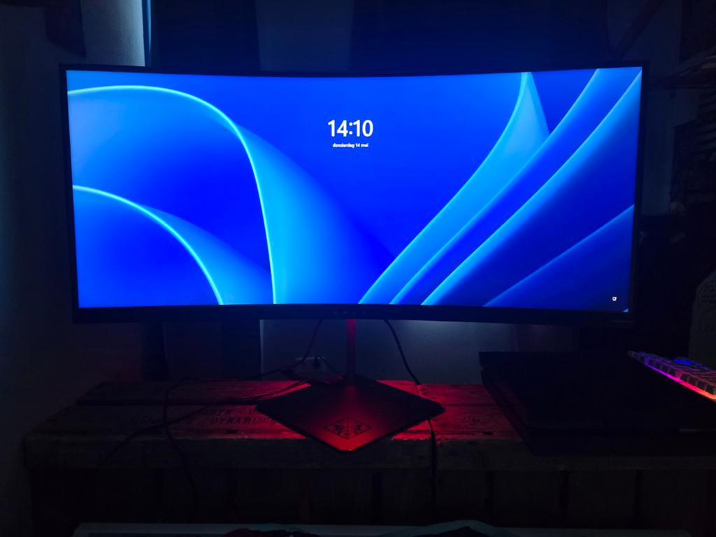 HP Omen X35 - 35 inch curved gaming monitor -  G-sync, Computers en Software, Monitoren, IPS, Curved, Minder dan 1 ms, Zo goed als nieuw