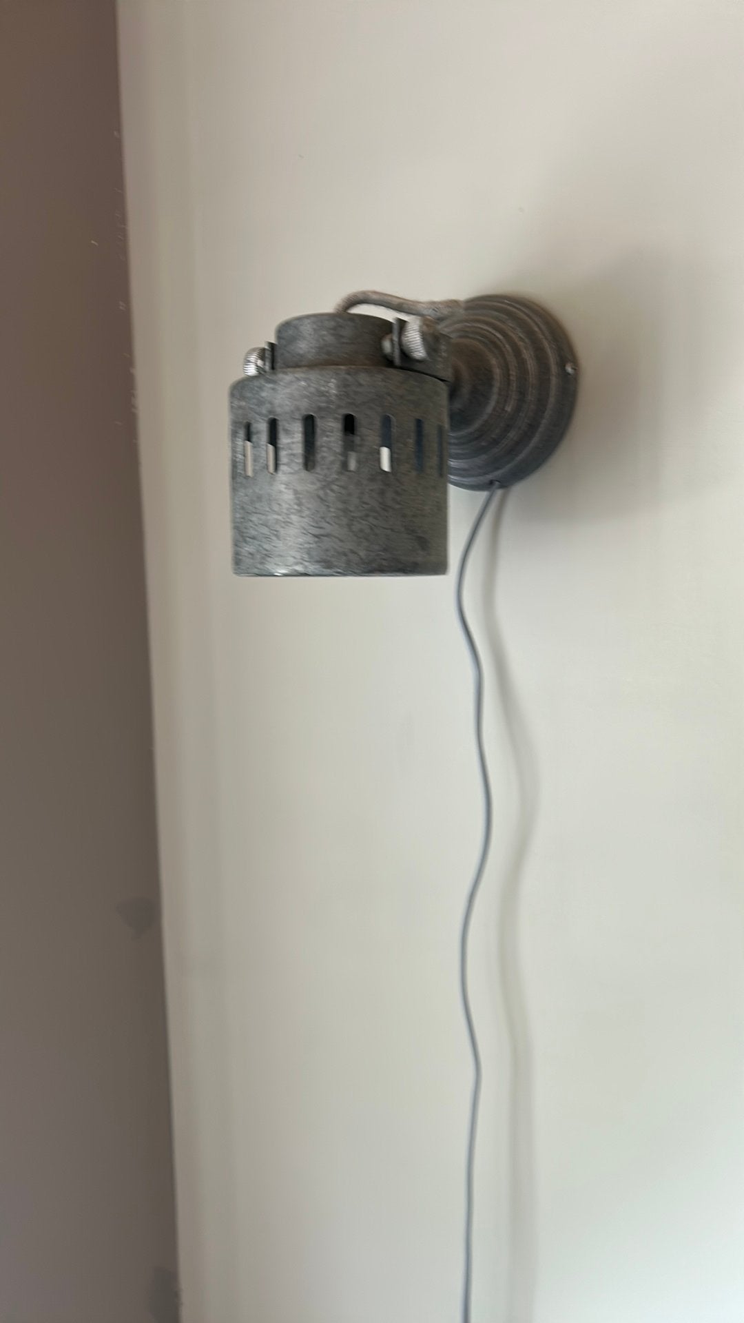 Stalen lampje, Huis en Inrichting, Lampen | Wandlampen, Ophalen of Verzenden, Zo goed als nieuw