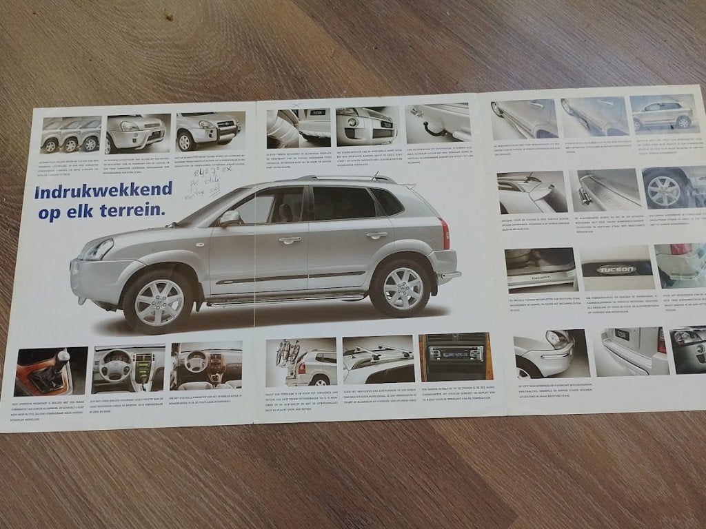 Hyundai Tucson accessoires folder 2004, Ophalen of Verzenden, Nieuw, Overige merken