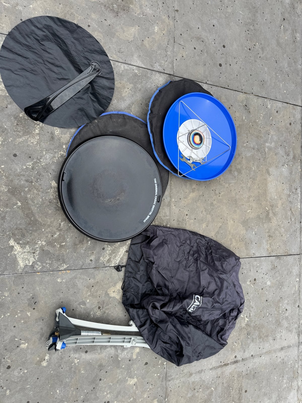 Cadac Skottelbraai met accessoires, Caravans en Kamperen, Kampeeraccessoires, Ophalen, Gebruikt