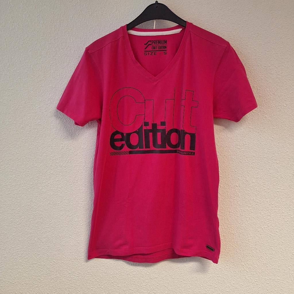 Jongens shirt, T-shirt, km, Cult Edition, roze, S, Kleding | Heren, T-shirts, Cult Edition, Ophalen of Verzenden, Zo goed als nieuw