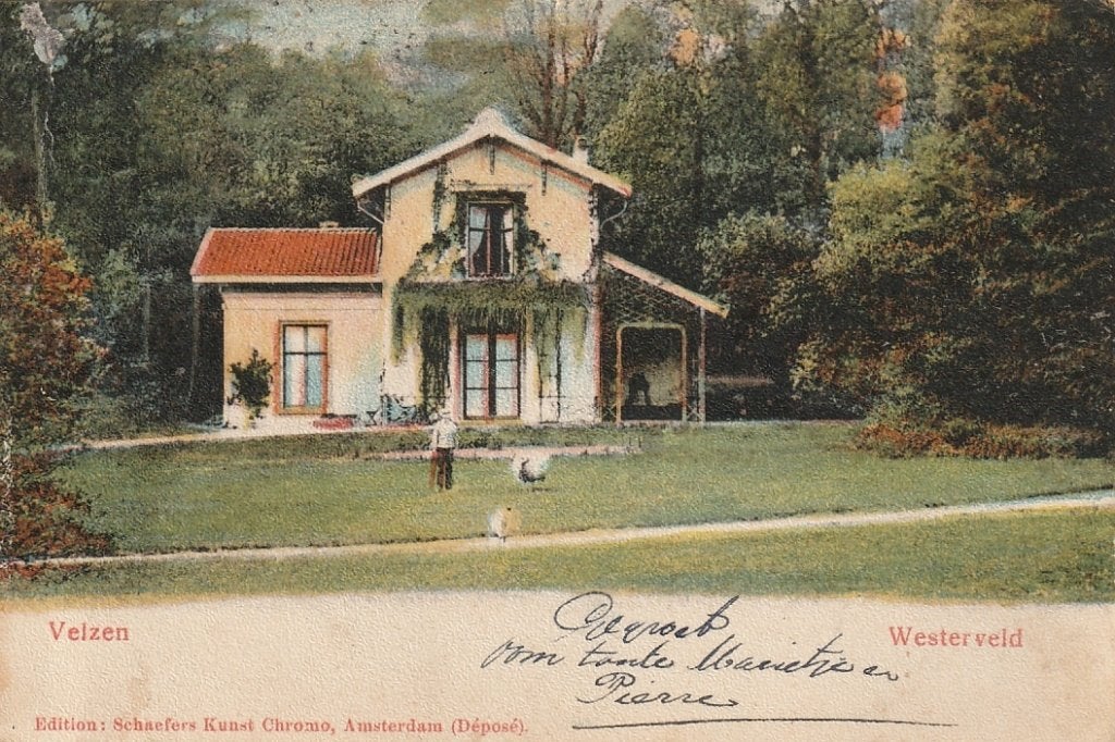 Velzen Velsen Westerveld  villa 1905, Ophalen of Verzenden, Voor 1920, Gelopen, Noord-Holland
